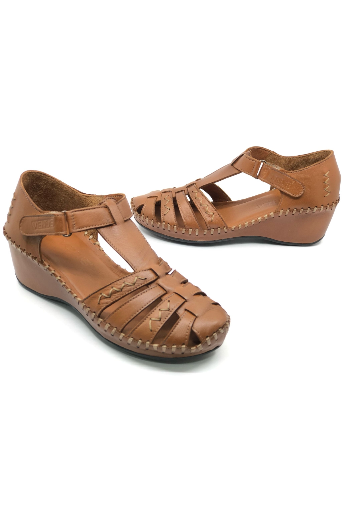 Miqula Hakiki Deri Comfort Ortopedik Kadın Sandalet - Görsel 3