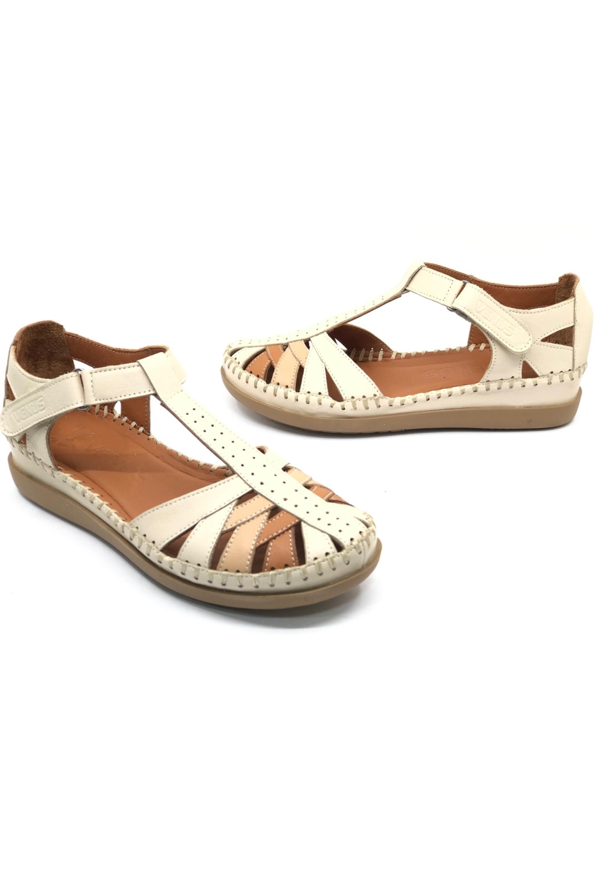 Margit Hakiki Deri Comfort Ortopedik Kadın Sandalet - Görsel 3