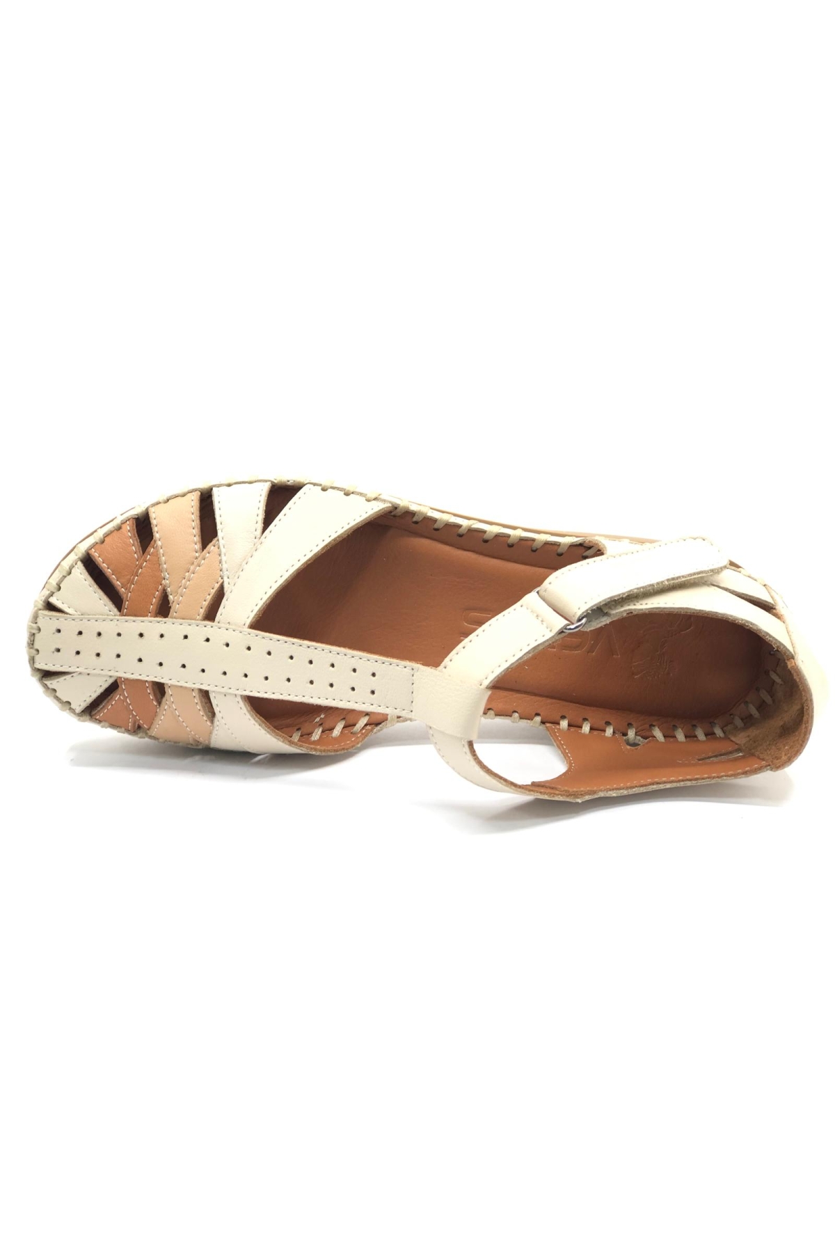 Margit Hakiki Deri Comfort Ortopedik Kadın Sandalet - Görsel 8