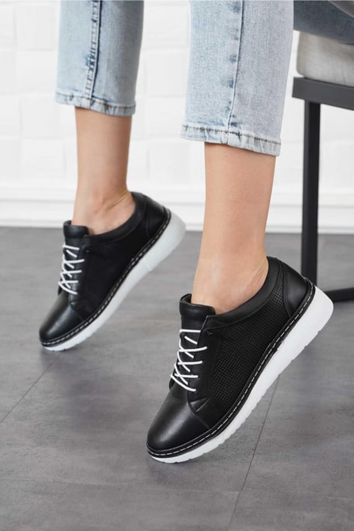 Livon Hakiki Deri Ortopedik Kadın Casual Ayakkabı - Görsel 2