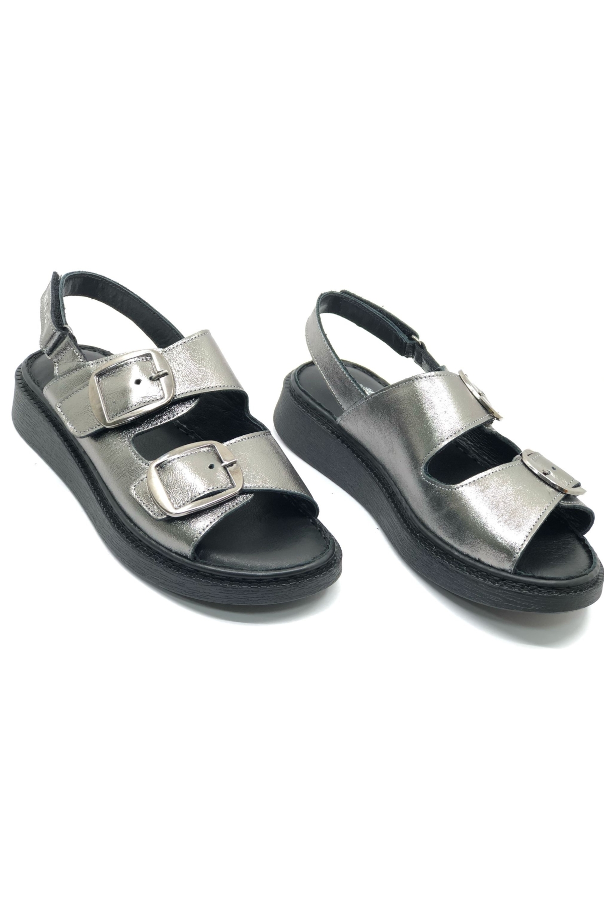 Vini Hakiki Deri Comfort Ortopedik Kadın Sandalet - Görsel 4