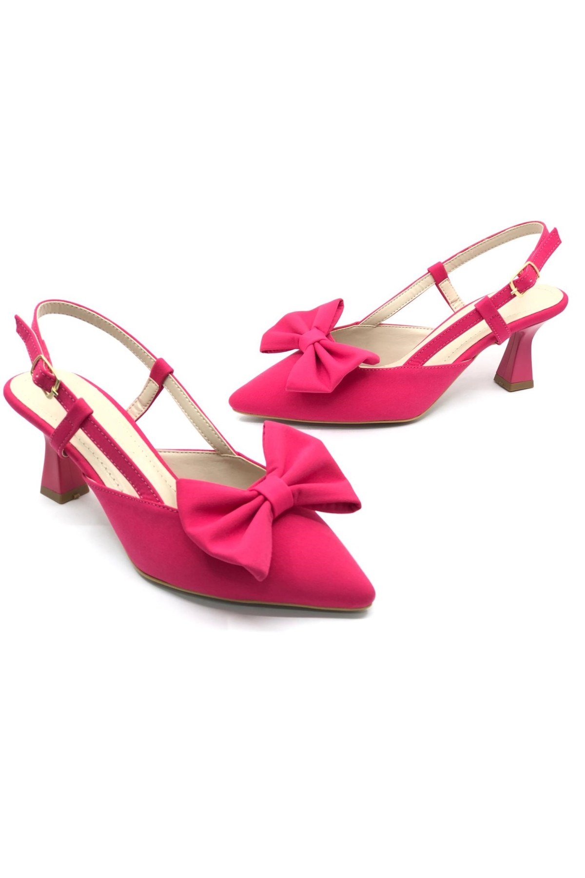 Kurdela Detaylı Arkası Açık Stiletto Kadın Topuklu Ayakkabı - Görsel 2