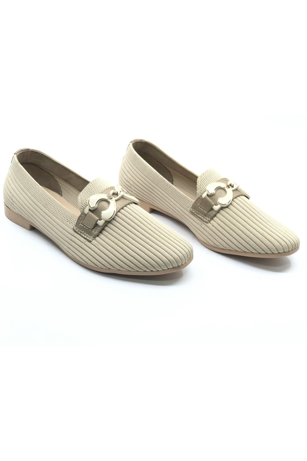 Marry Pace 883170 Toka Detaylı Triko Kadın Babet Ayakkabı - Görsel 3