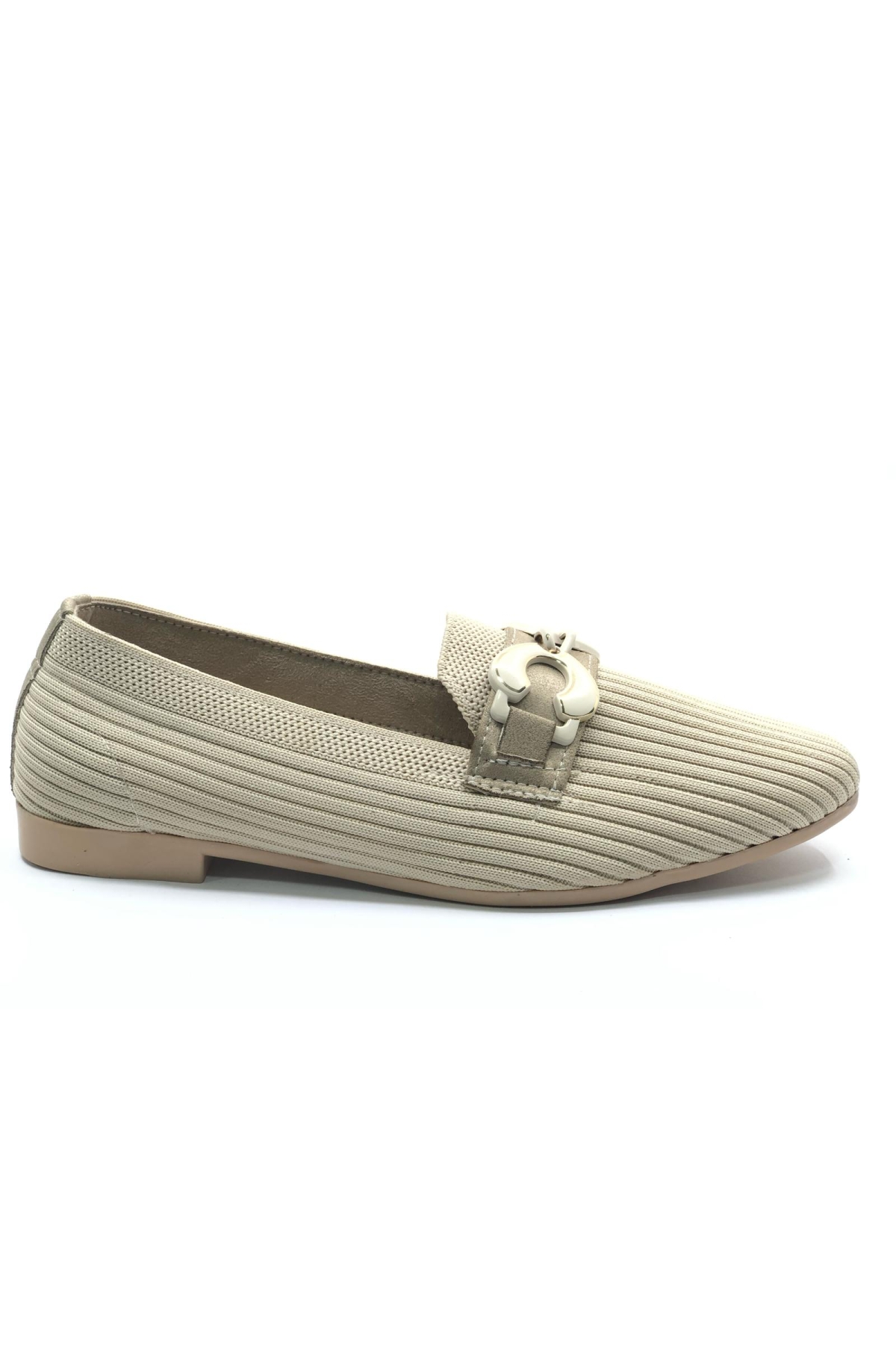 Marry Pace 883170 Toka Detaylı Triko Kadın Babet Ayakkabı - Görsel 4