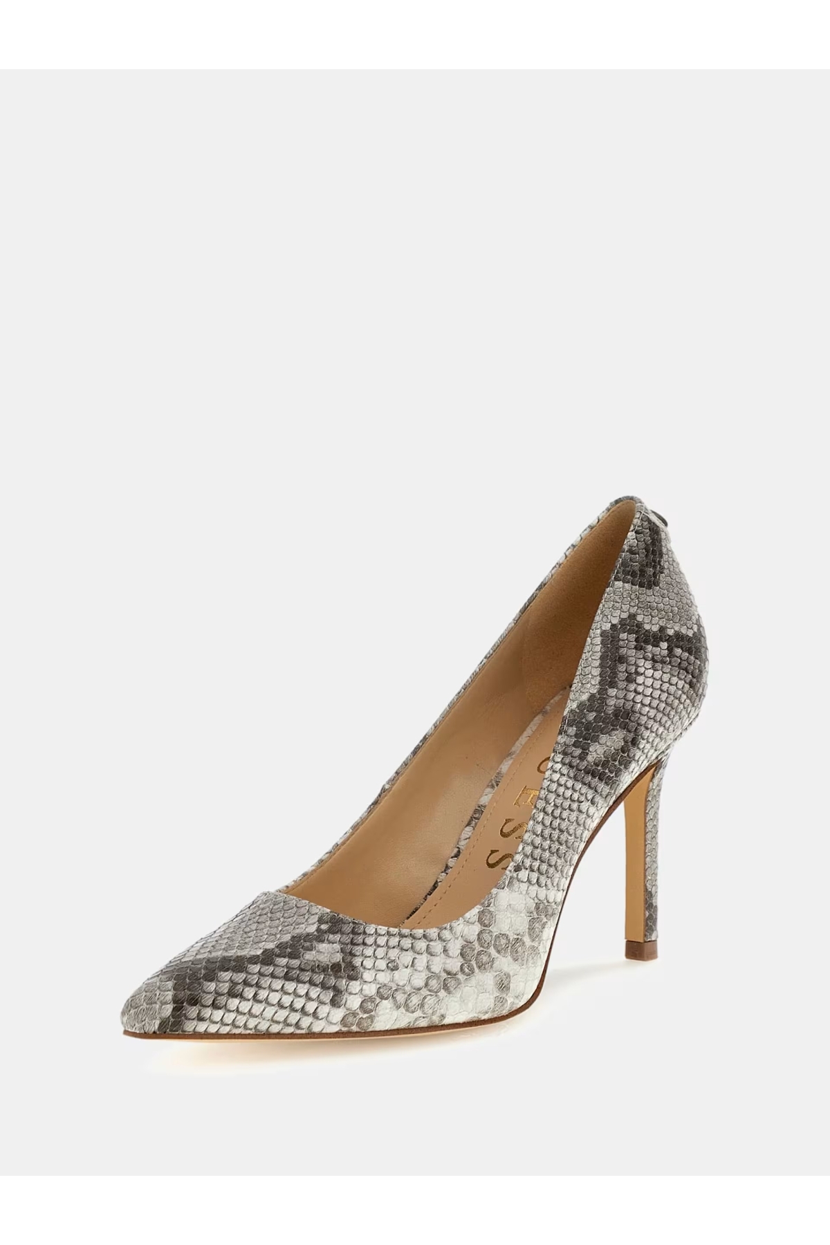 Dabbey Piton Desenli Kadın Topuklu Ayakkabı FLPDB4ELE08 - Görsel 2
