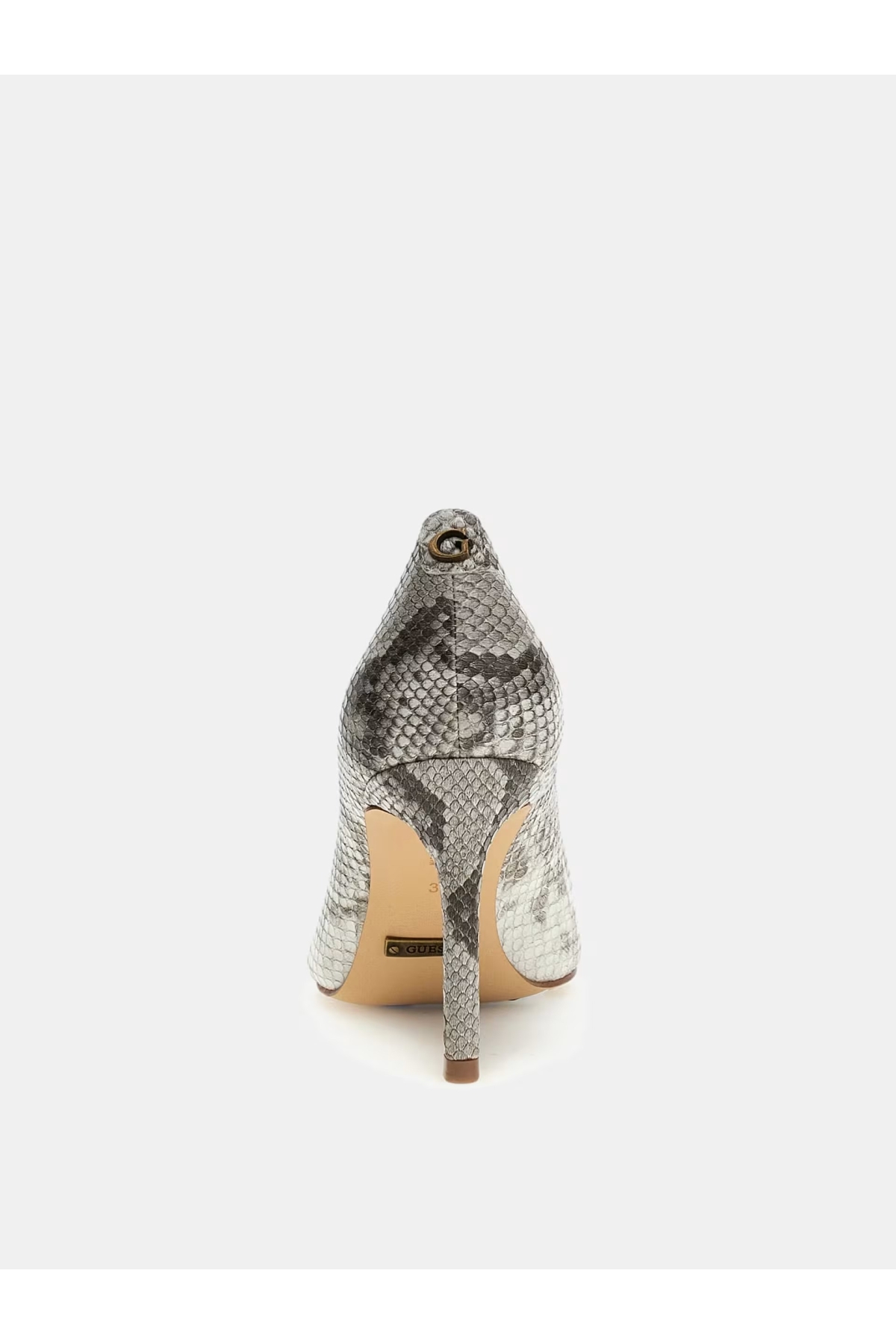 Dabbey Piton Desenli Kadın Topuklu Ayakkabı FLPDB4ELE08 - Görsel 4
