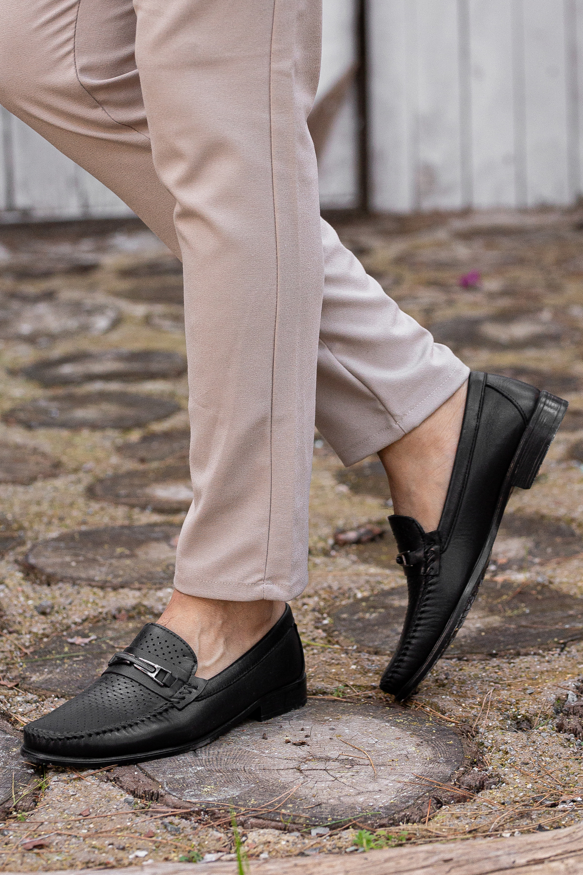 D0495 Günlük Ortopedik Hakiki Deri Erkek Klasik Ayakkabı - Görsel 4