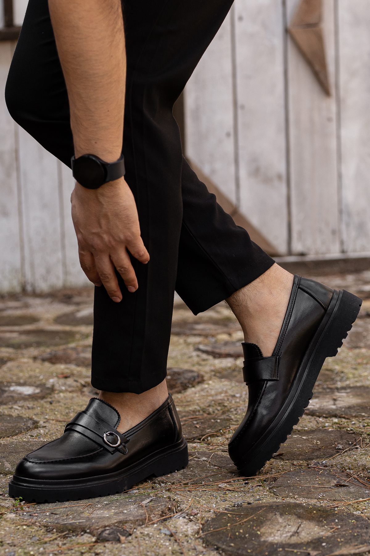 D0553 Günlük Ortopedik Erkek Klasik Ayakkabı - Görsel 4