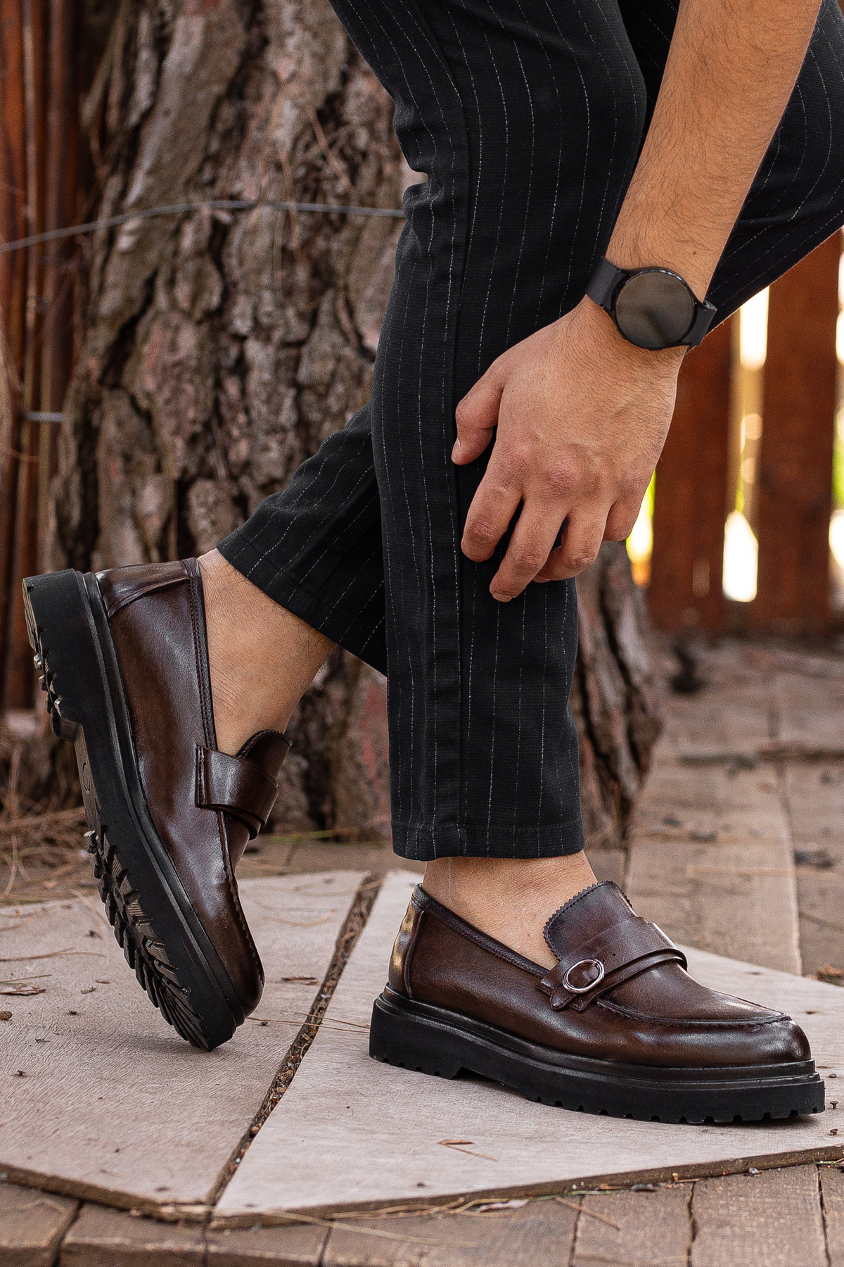 D0553 Günlük Ortopedik Erkek Klasik Ayakkabı - Görsel 3