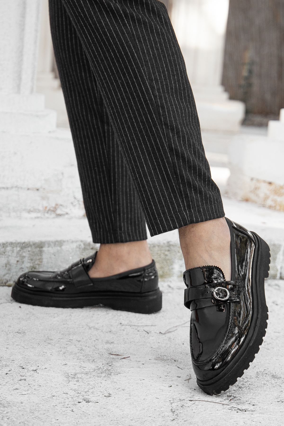 D0553 Günlük Ortopedik Erkek Klasik Ayakkabı - Görsel 3