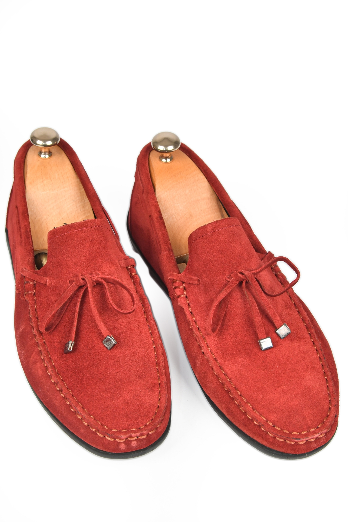 DeepSEA Erkek Bordo Bağcık Detaylı Yazlık Süet Deri Günlük Ayakkabı Loafer 2509964 - Görsel 5