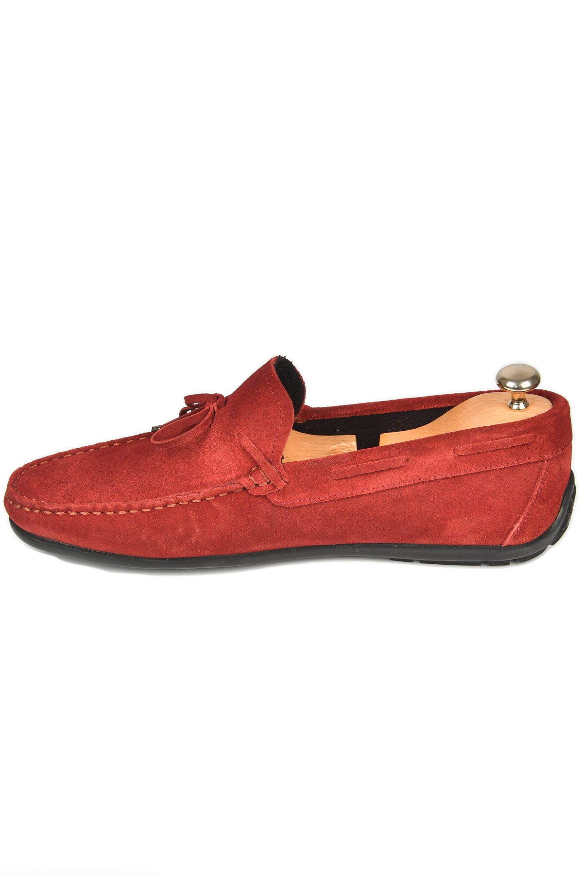 DeepSEA Erkek Bordo Bağcık Detaylı Yazlık Süet Deri Günlük Ayakkabı Loafer 2509964 - Görsel 6