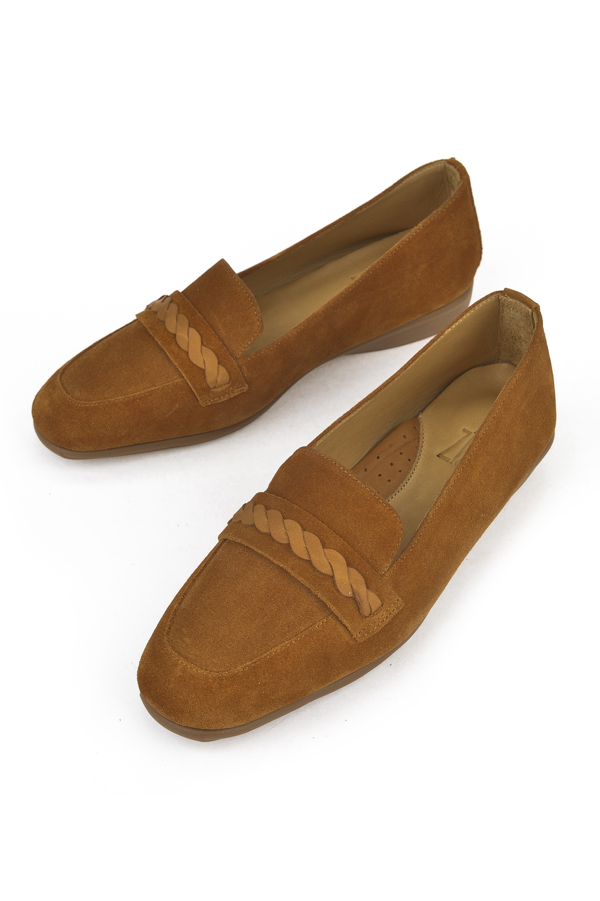 Kadın Hakiki Deri Konfor Ayakkabı 1511050Z25992 Taba - Görsel 6