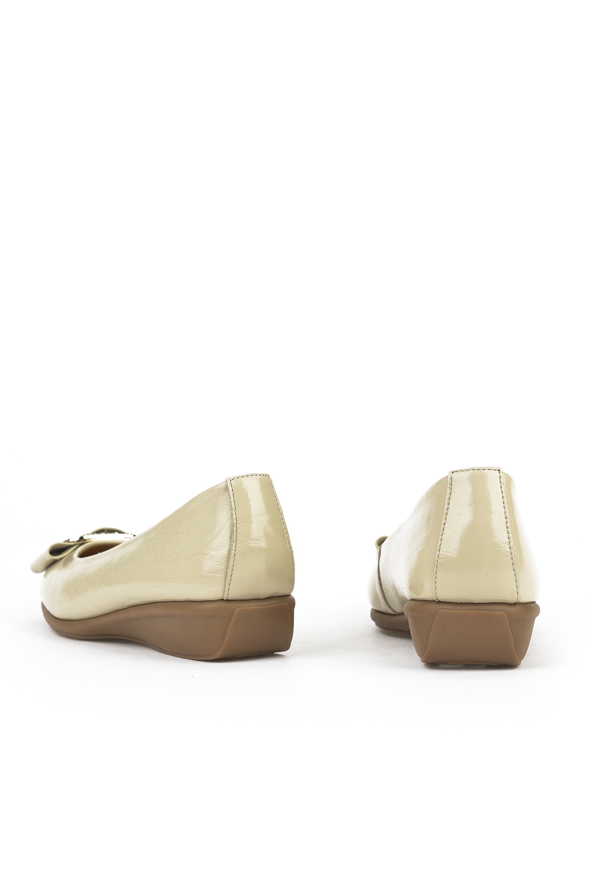 Kadın Hakiki Deri Konfor Babet 1511050Z22212 Bej - Görsel 7