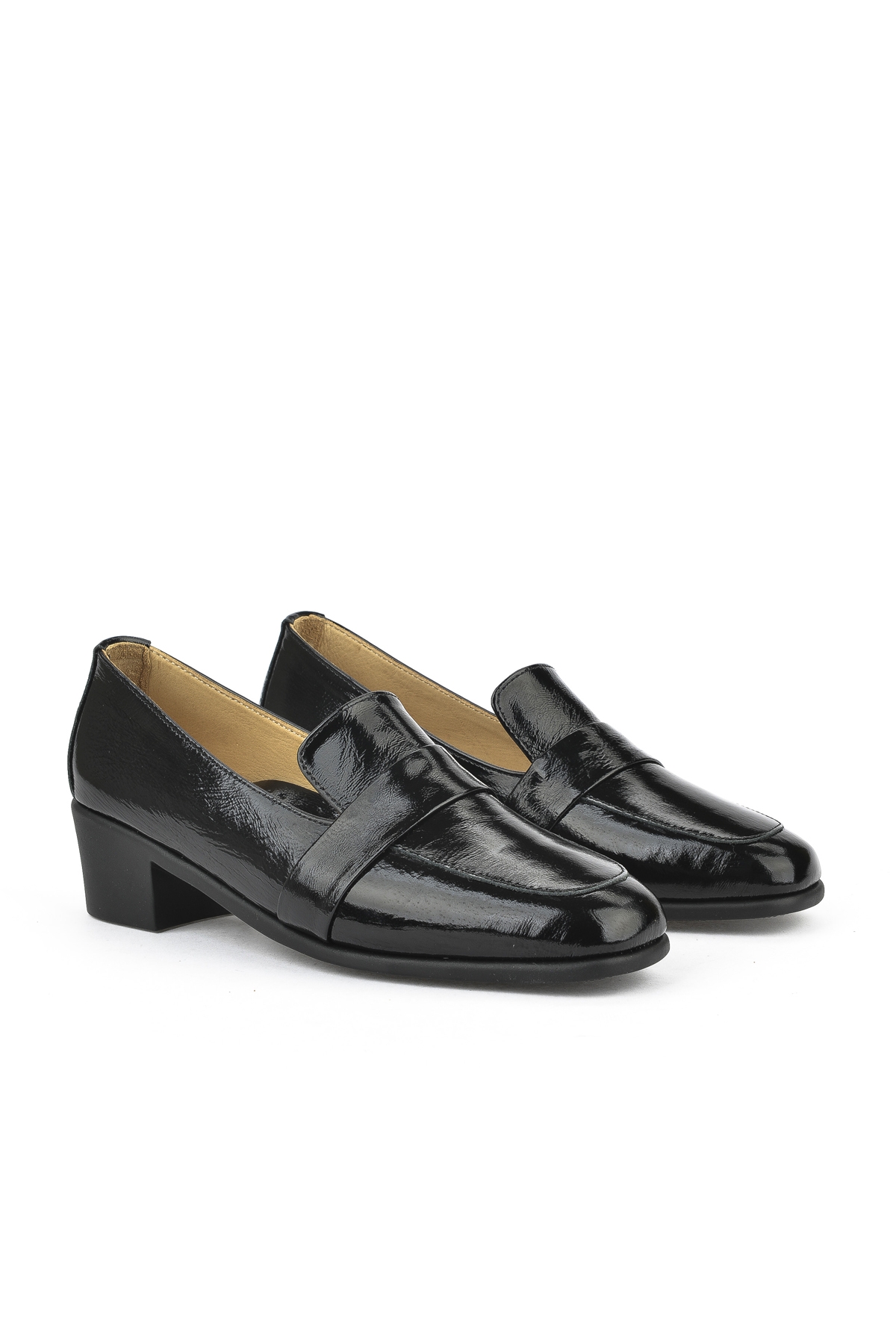 Kadın Hakiki Deri Topuklu Konfor Ayakkabı 1511050Z3223 Siyah - Görsel 3