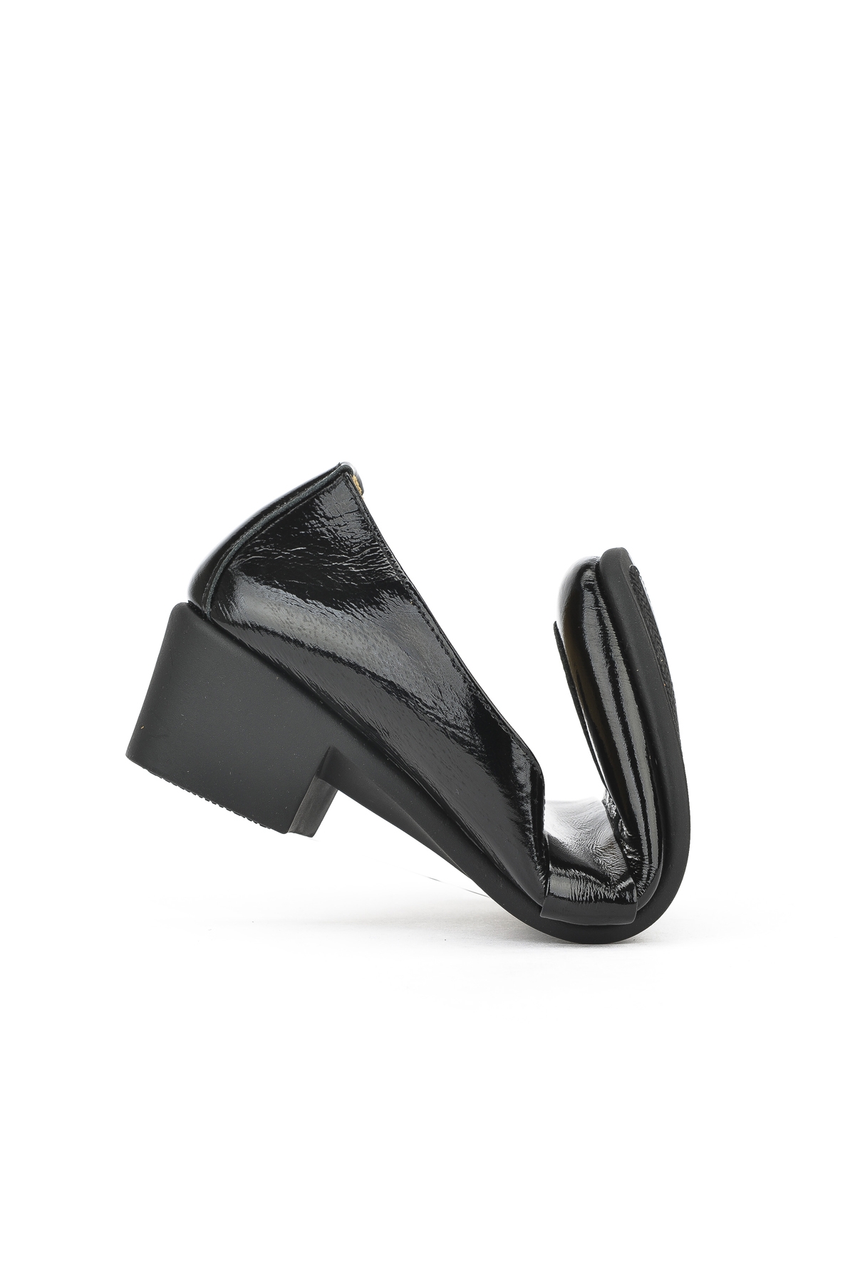 Kadın Hakiki Deri Topuklu Konfor Ayakkabı 1511050Z3223 Siyah - Görsel 4