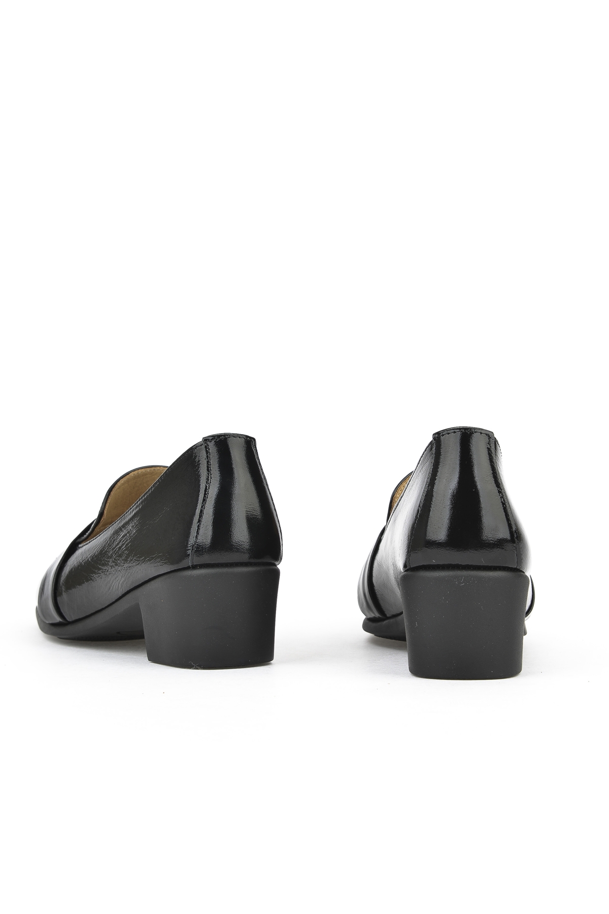 Kadın Hakiki Deri Topuklu Konfor Ayakkabı 1511050Z3223 Siyah - Görsel 5