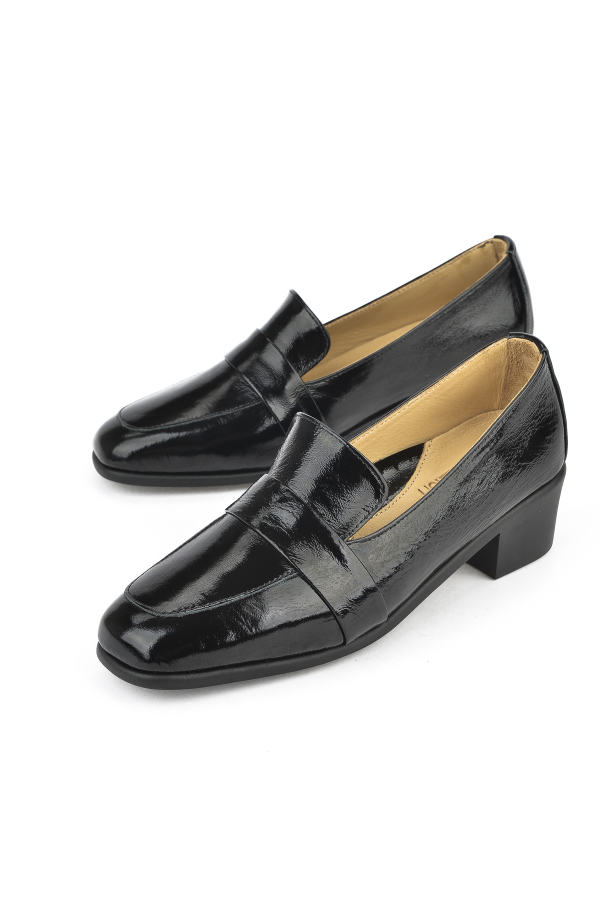 Kadın Hakiki Deri Topuklu Konfor Ayakkabı 1511050Z3223 Siyah - Görsel 7