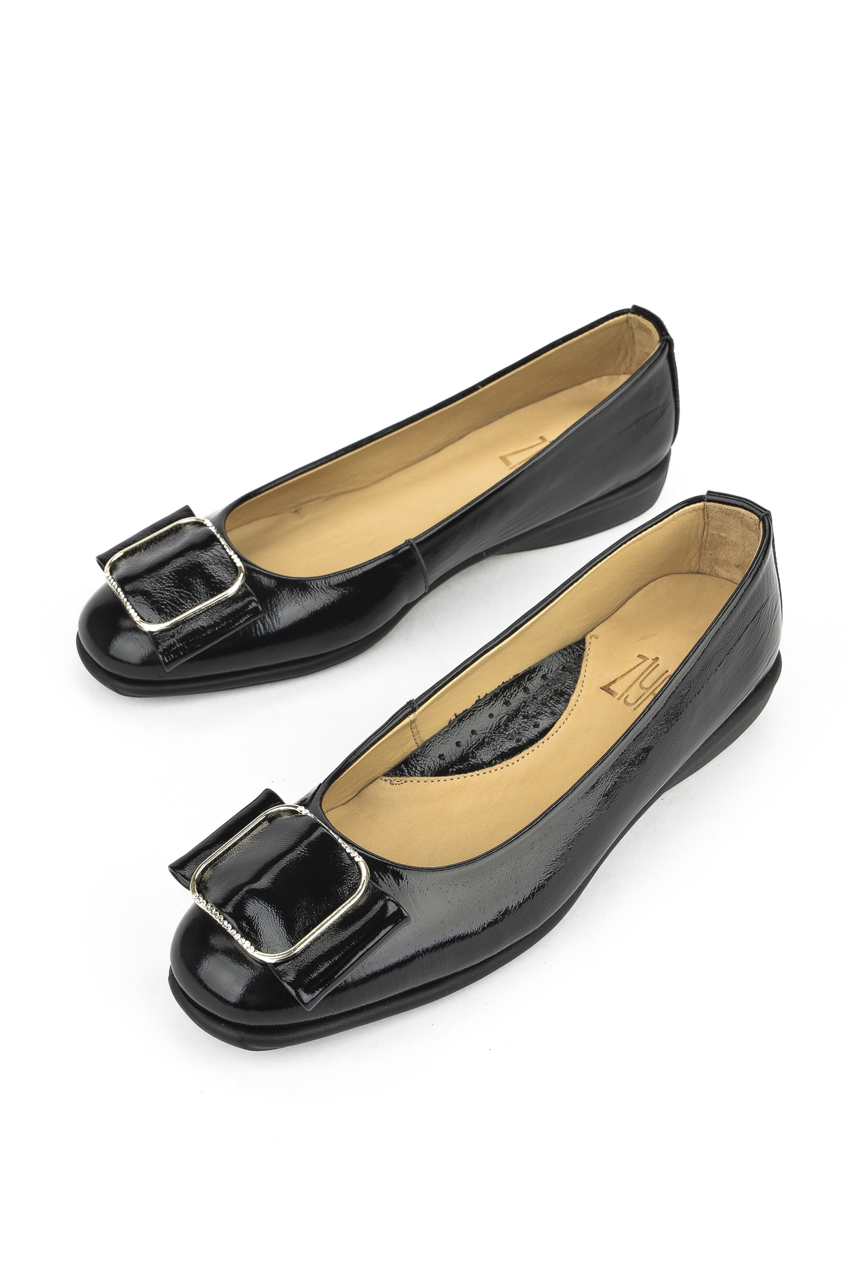 Kadın Hakiki Deri Konfor Babet 1511050Z22212 Siyah - Görsel 6