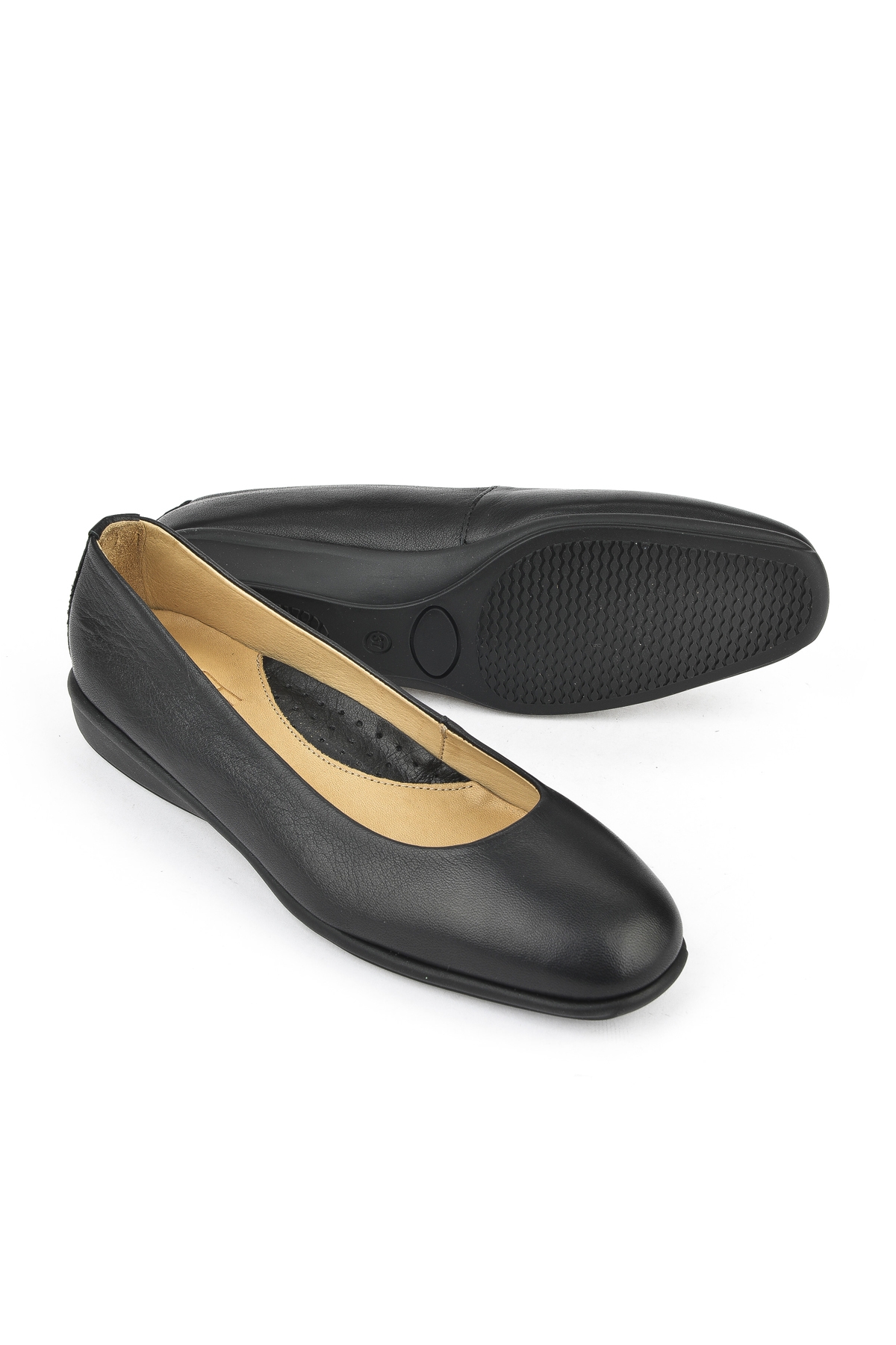 Kadın Hakiki Deri Konfor Babet 1511050Z2220 Siyah - Görsel 5