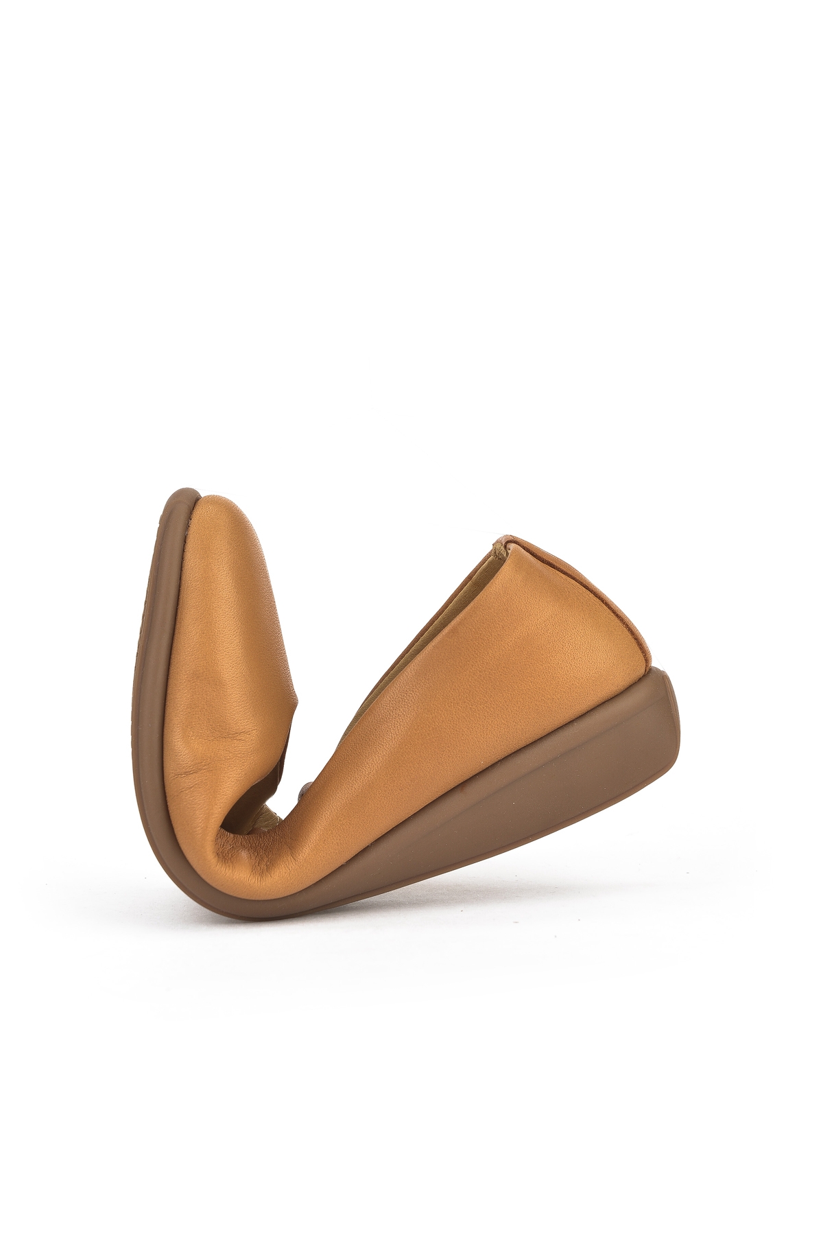 Kadın Hakiki Deri Konfor Babet 1511050Z2220 Taba - Görsel 4