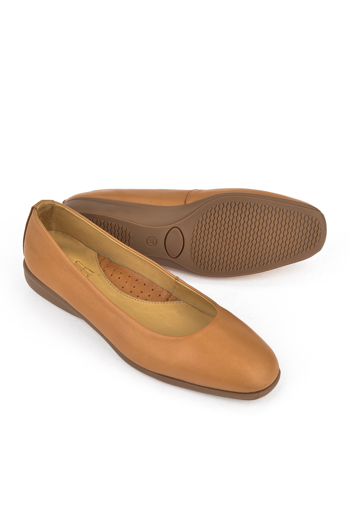 Kadın Hakiki Deri Konfor Babet 1511050Z2220 Taba - Görsel 5