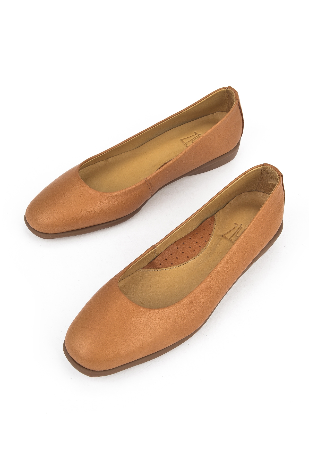 Kadın Hakiki Deri Konfor Babet 1511050Z2220 Taba - Görsel 6