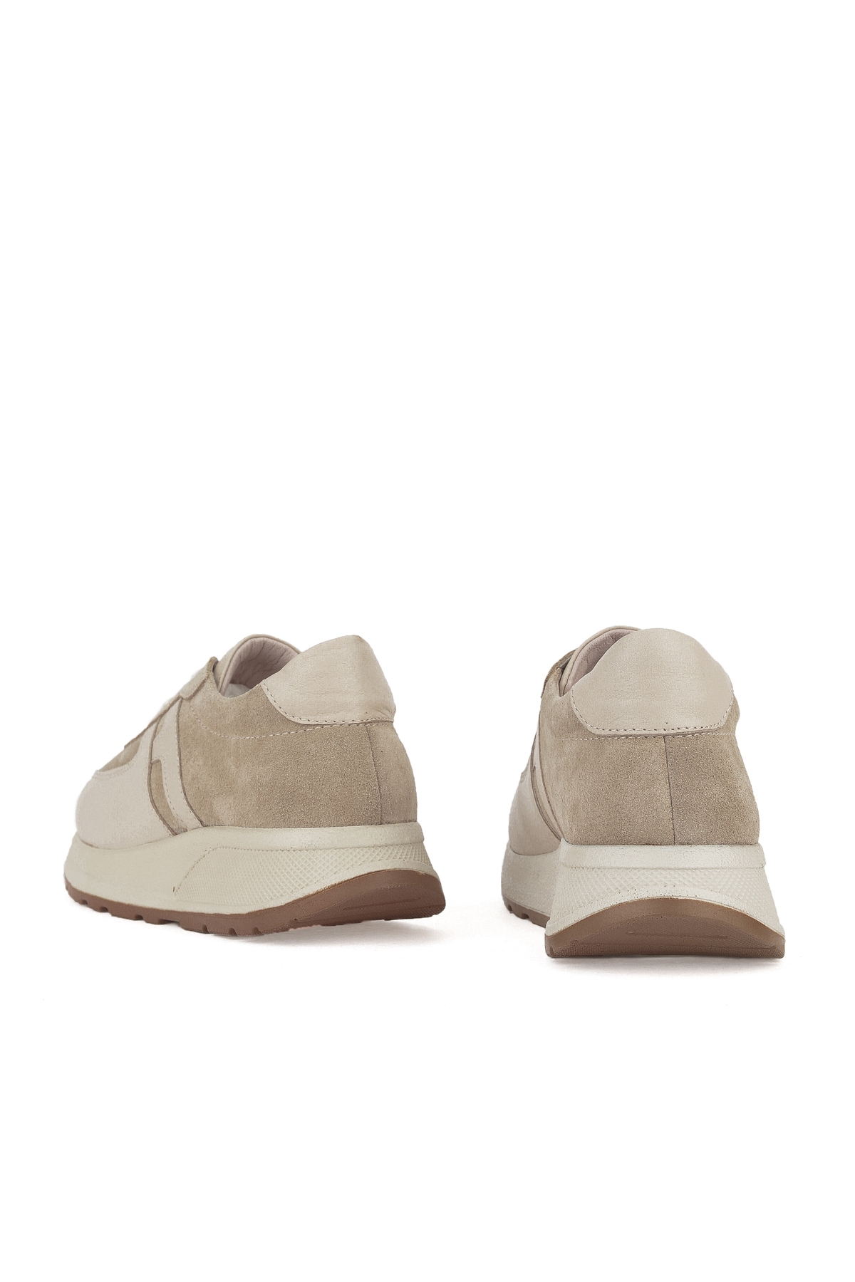 Kadın Hakiki Deri Sneaker 1511050Z2050 Bej - Görsel 4