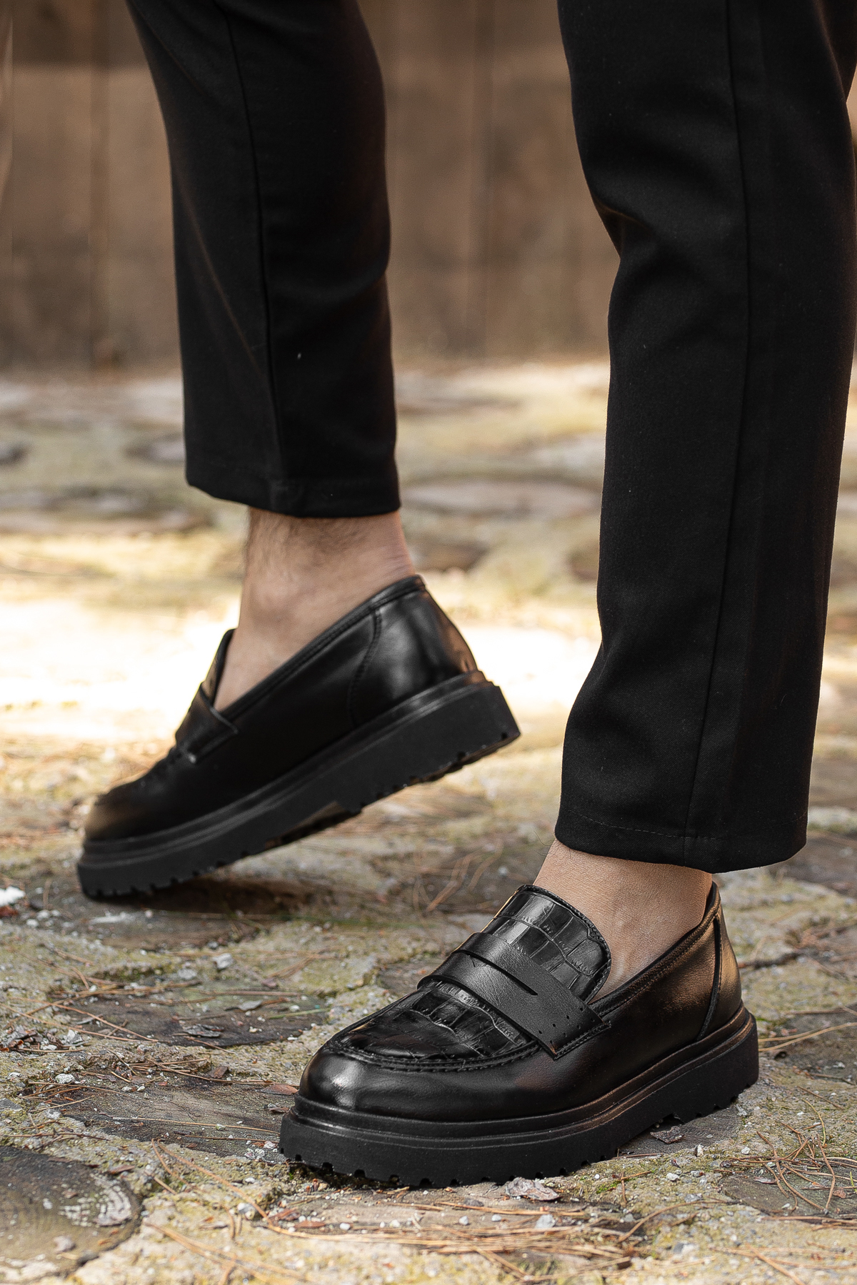 D0806 Günlük Ortopedik Erkek Klasik Ayakkabı - Görsel 4