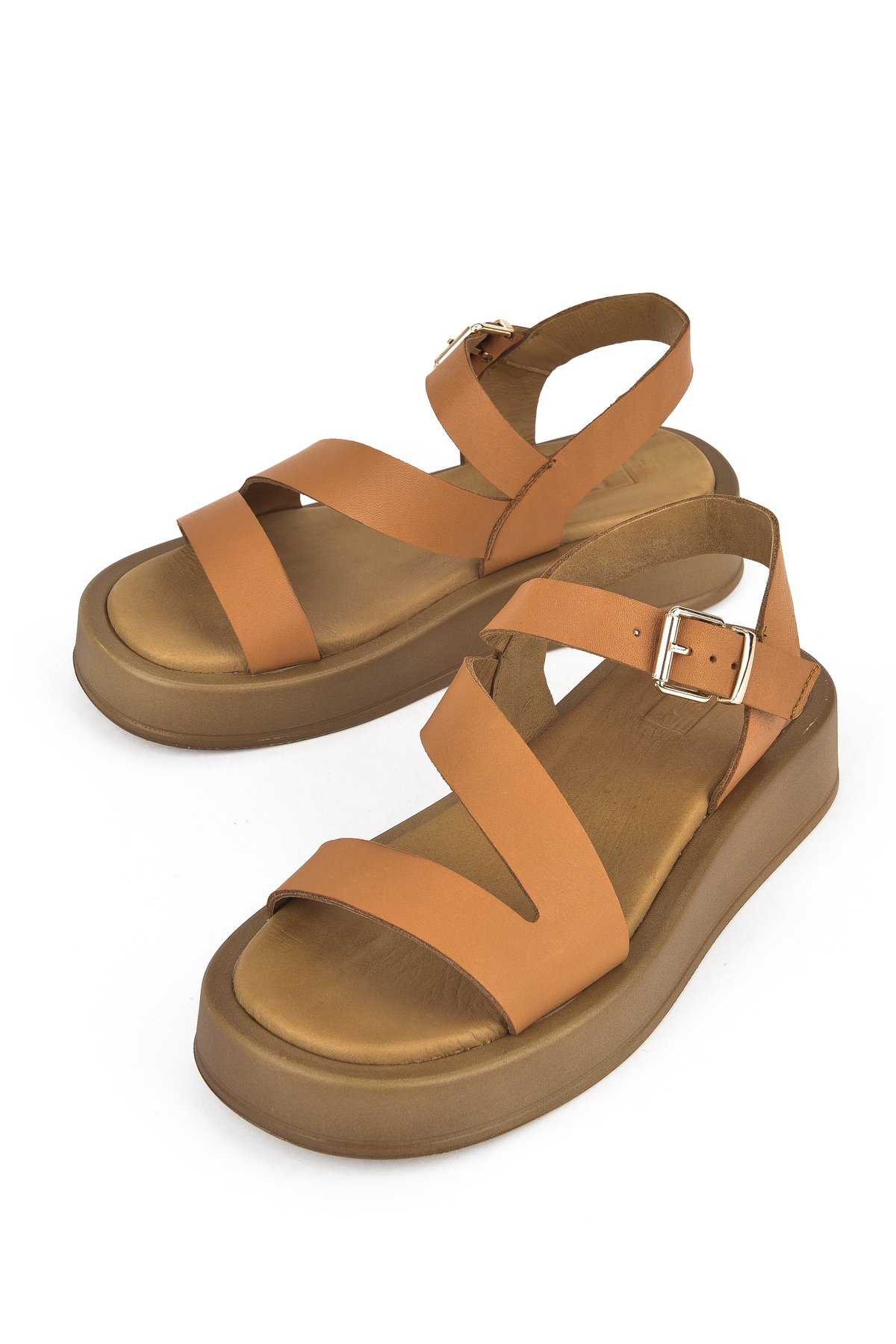 Hakiki Deri Kadın Sandalet 1511033Z442005 Taba - Görsel 6