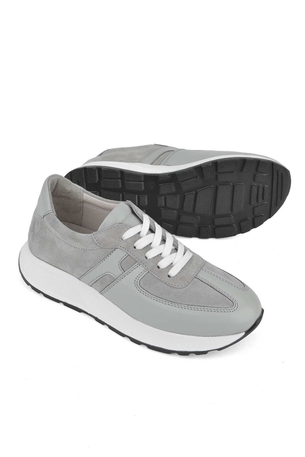 Kadın Hakiki Deri Sneaker 1511050Z2050 Gri - Görsel 5