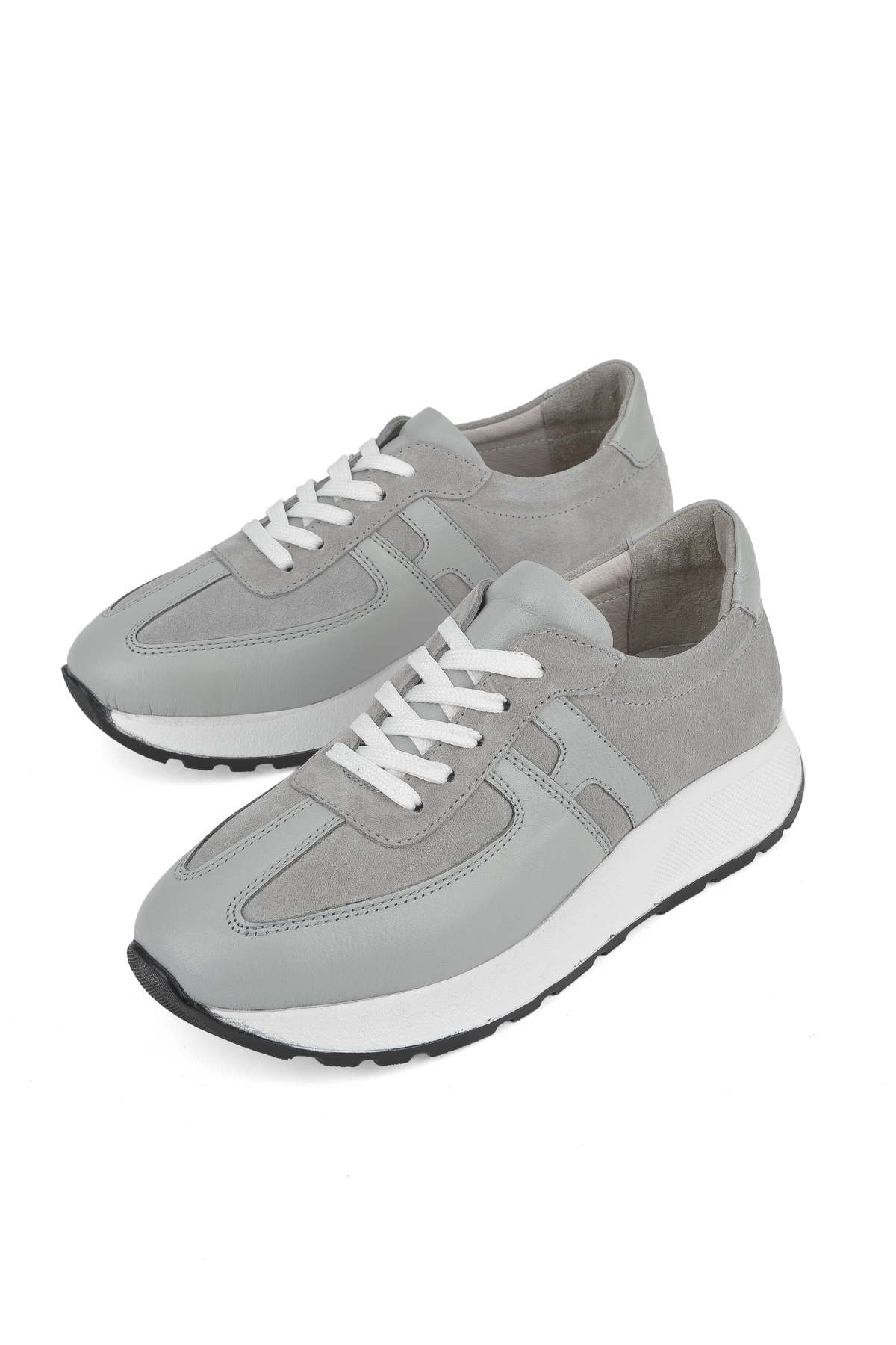 Kadın Hakiki Deri Sneaker 1511050Z2050 Gri - Görsel 6