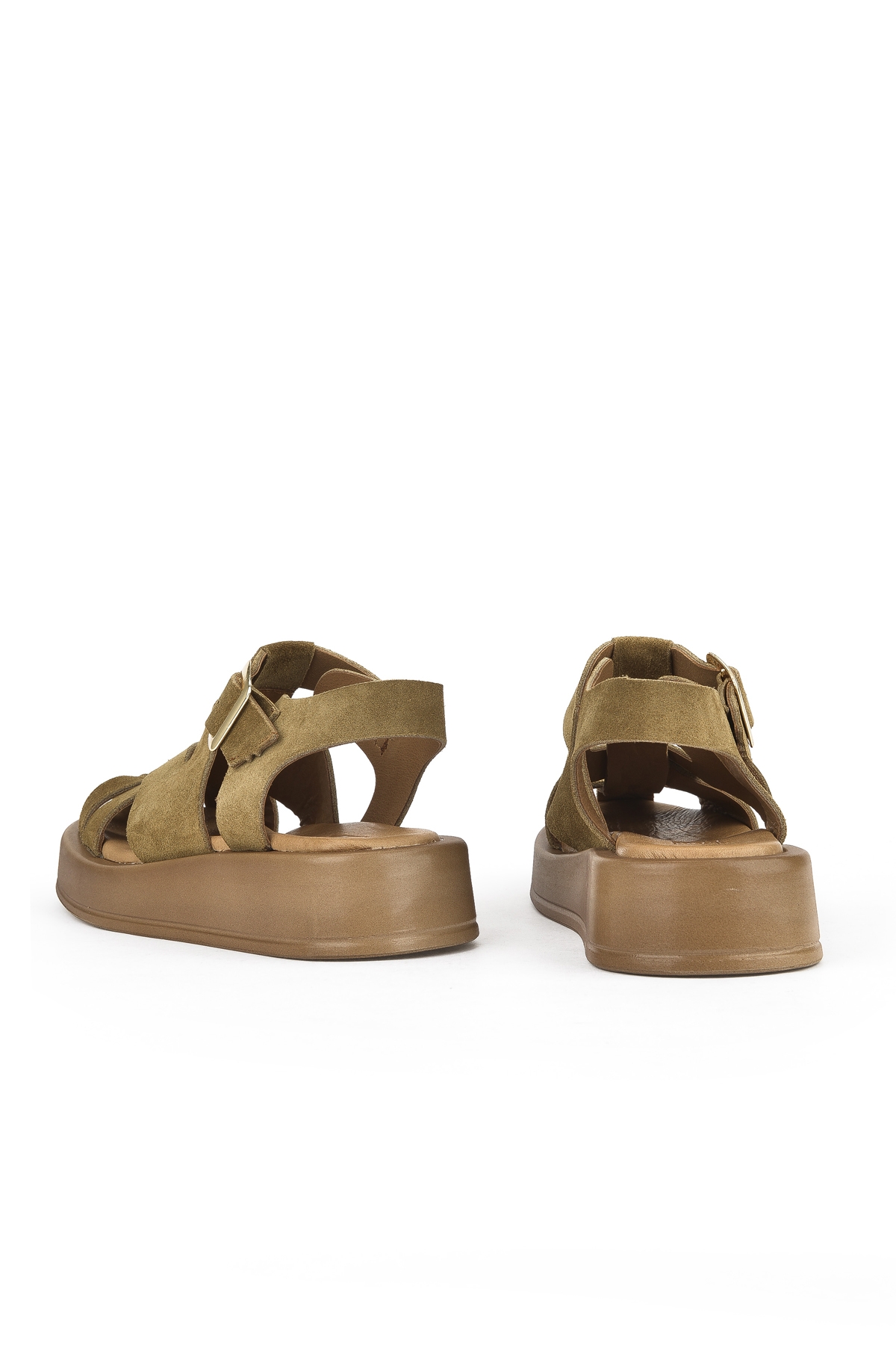 Hakiki Deri Kadın Sandalet 1511033Z25013 Tütün - Görsel 4