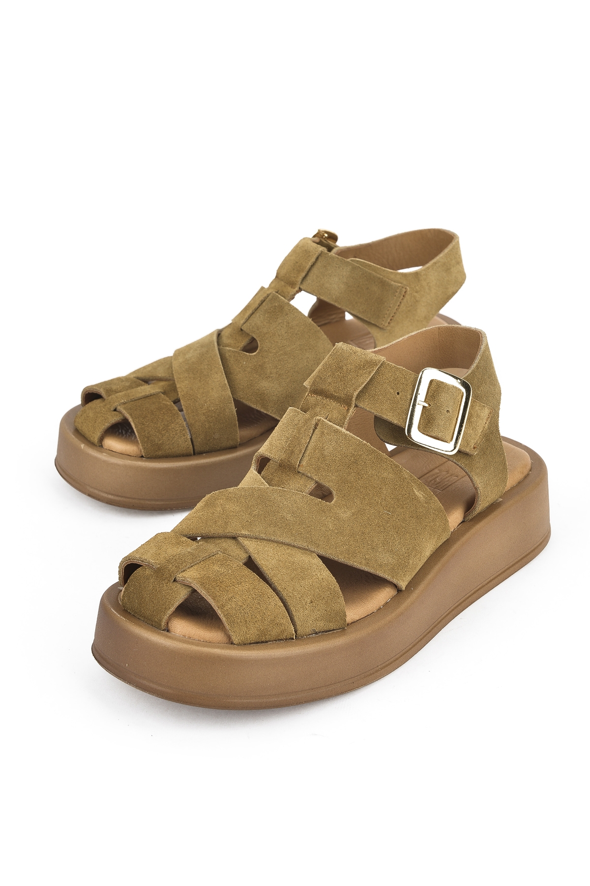 Hakiki Deri Kadın Sandalet 1511033Z25013 Tütün - Görsel 6