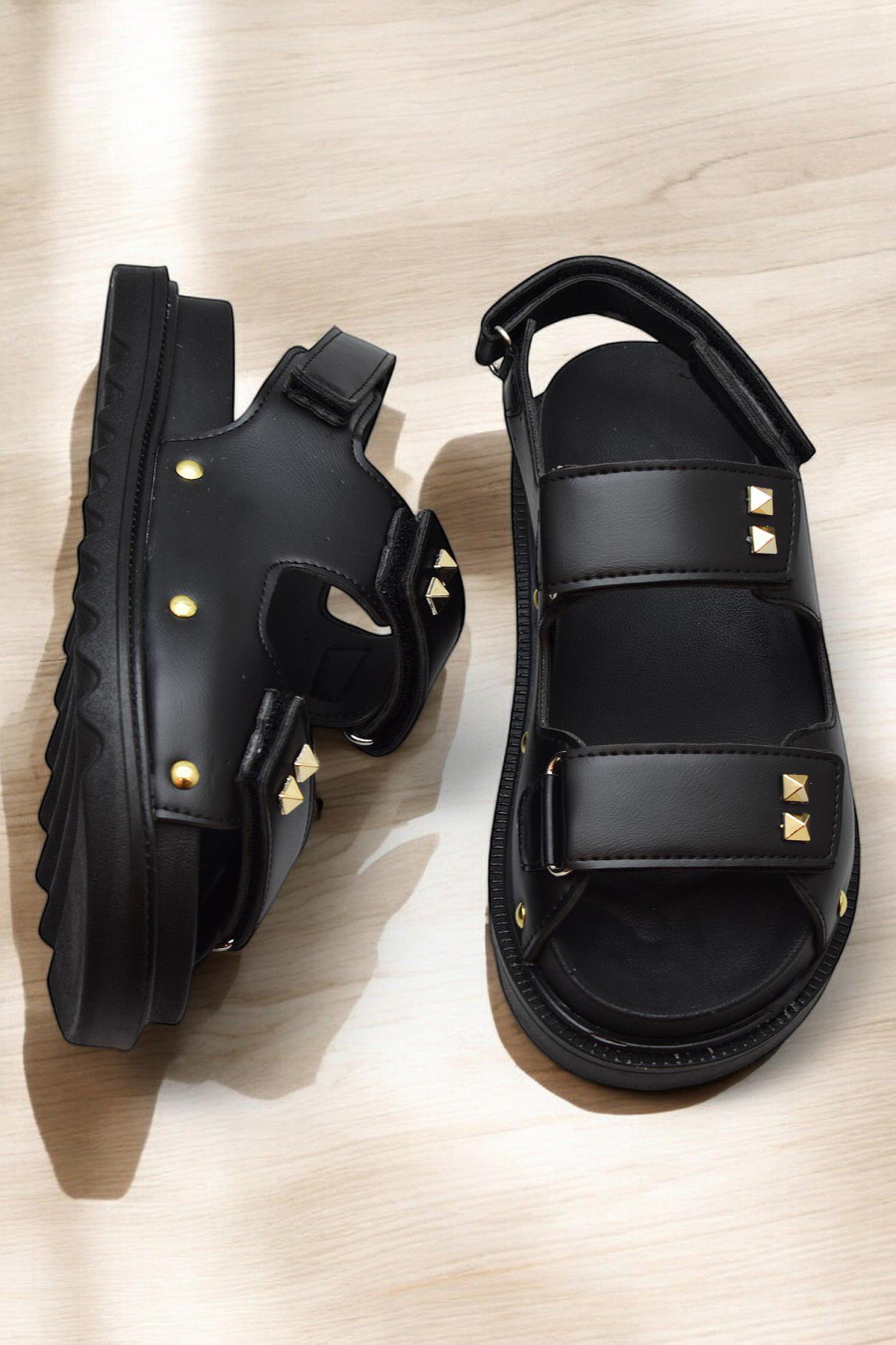 302L Ortopedik Taban Kadın Sandalet Günlük Kalın Taban Kadın Sandalet Terlik - Görsel 4