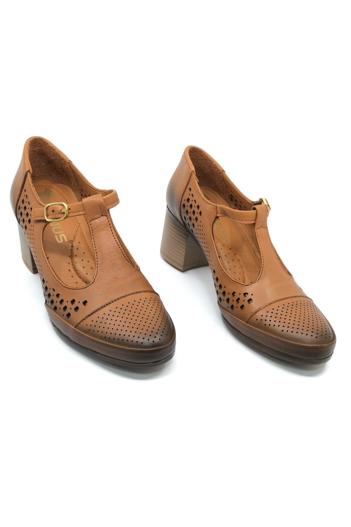 Cosmos Hakiki Deri Comfort Ortopedik Kadın Topuklu Ayakkabı - Görsel 4