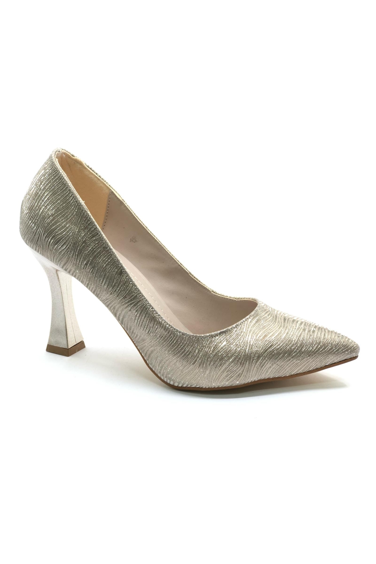 Seribo Desen Detaylı Stiletto Kadın Topuklu Ayakkabı - Görsel 2