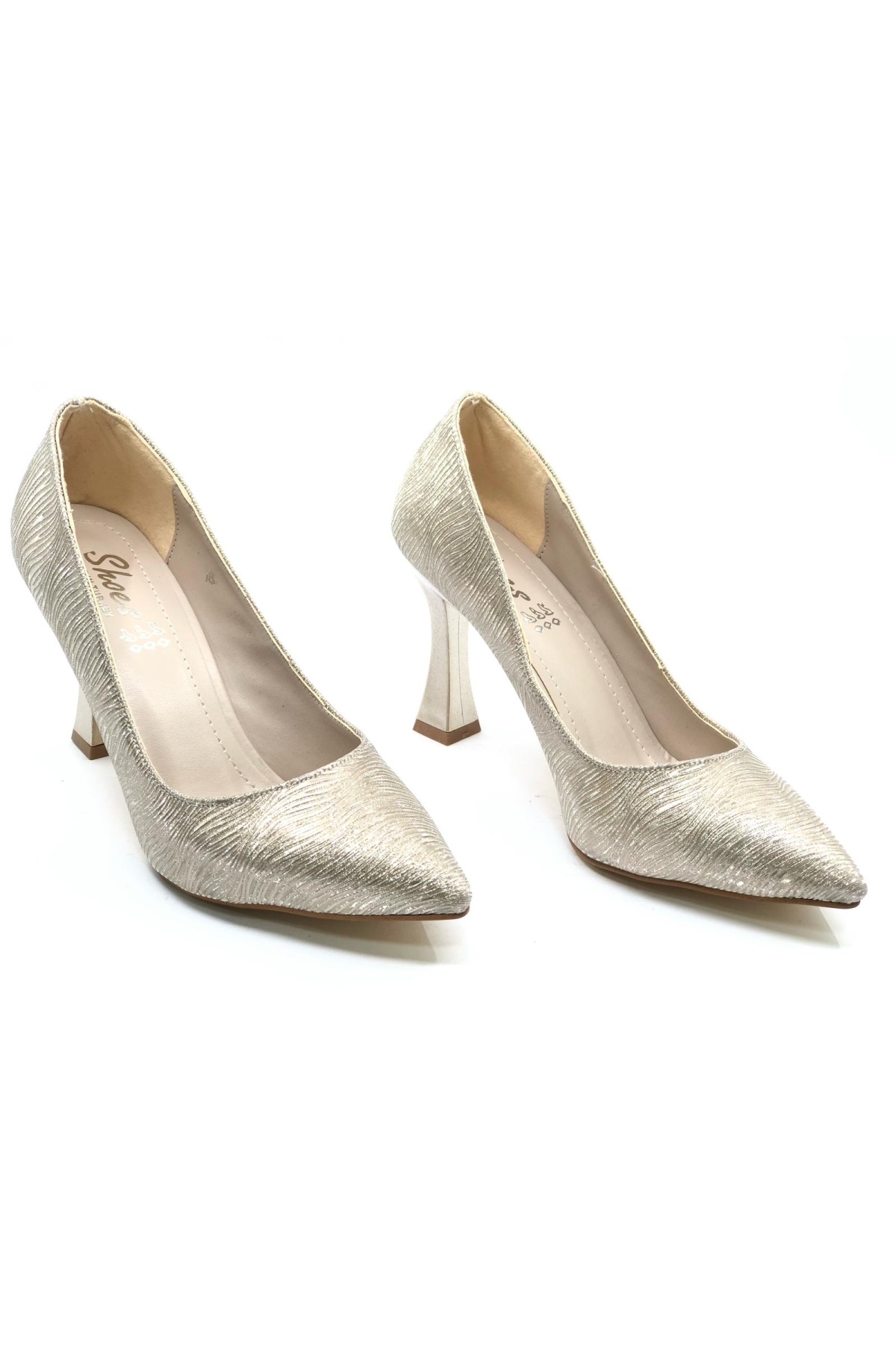 Seribo Desen Detaylı Stiletto Kadın Topuklu Ayakkabı - Görsel 4