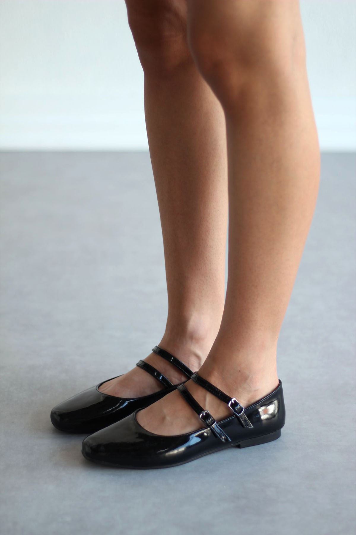 Seribo Çift Toka Detaylı Kadın Babet Ayakkabı - Görsel 2