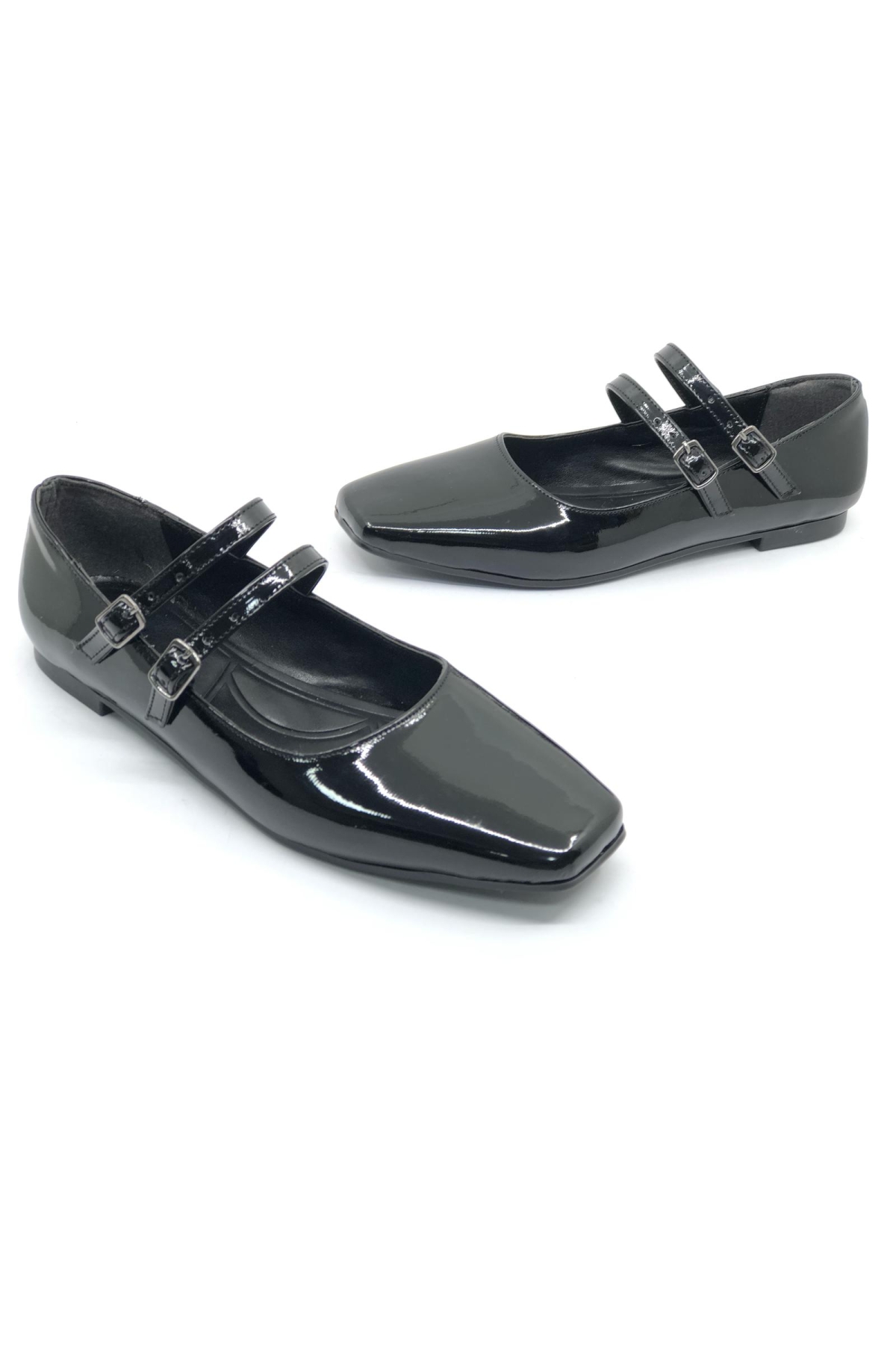 Seribo Çift Toka Detaylı Kadın Babet Ayakkabı - Görsel 3