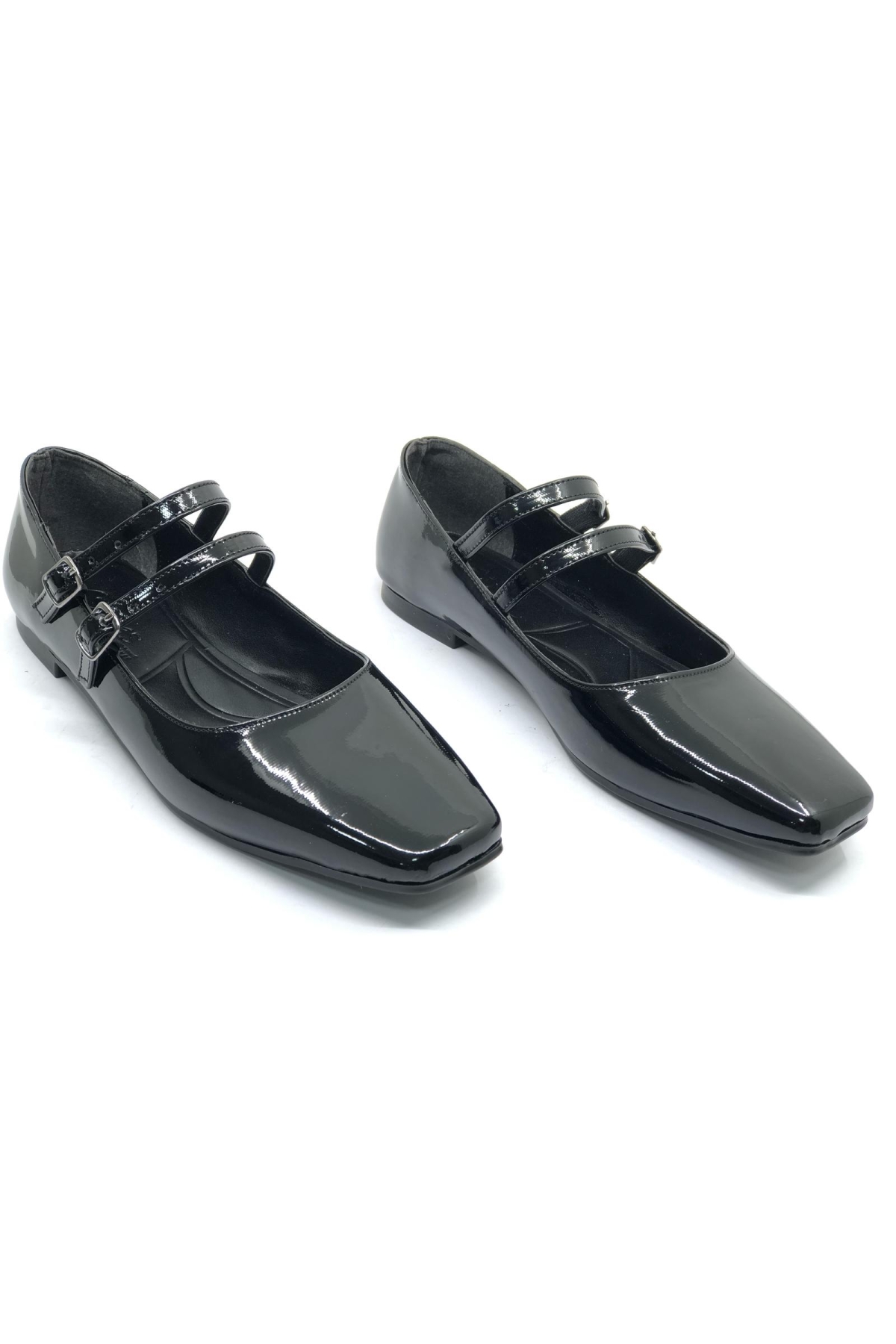 Seribo Çift Toka Detaylı Kadın Babet Ayakkabı - Görsel 4