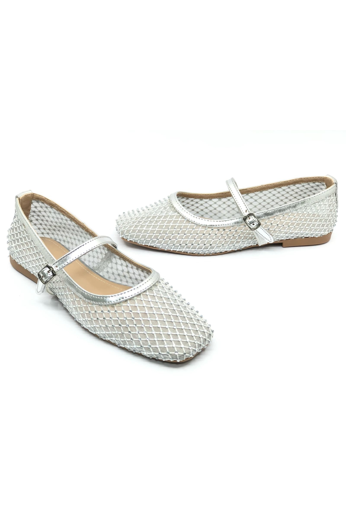 Dantel Taş Detaylı Kadın Babet Ayakkabı - Görsel 2