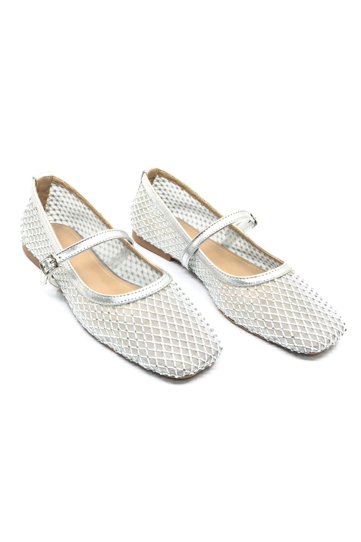 Dantel Taş Detaylı Kadın Babet Ayakkabı - Görsel 3