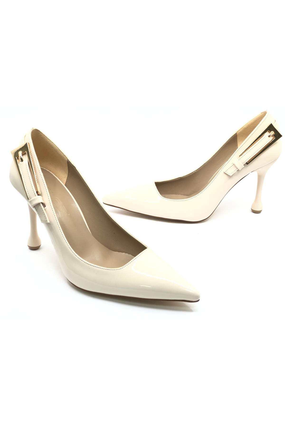 Kemer Detaylı Stiletto Kadın Topuklu Ayakkabı - Görsel 3