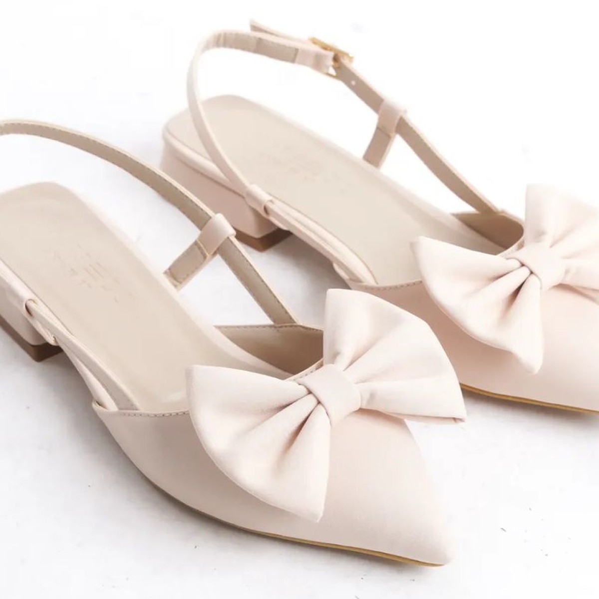 Kurdela Detaylı Arkası Açık Kadın Babet Ayakkabı - Görsel 4