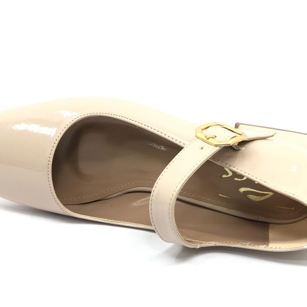 Pars Jane Küt Burunlu Kadın Kısa Topuklu Kadın Babet Ayakkabı - Görsel 7