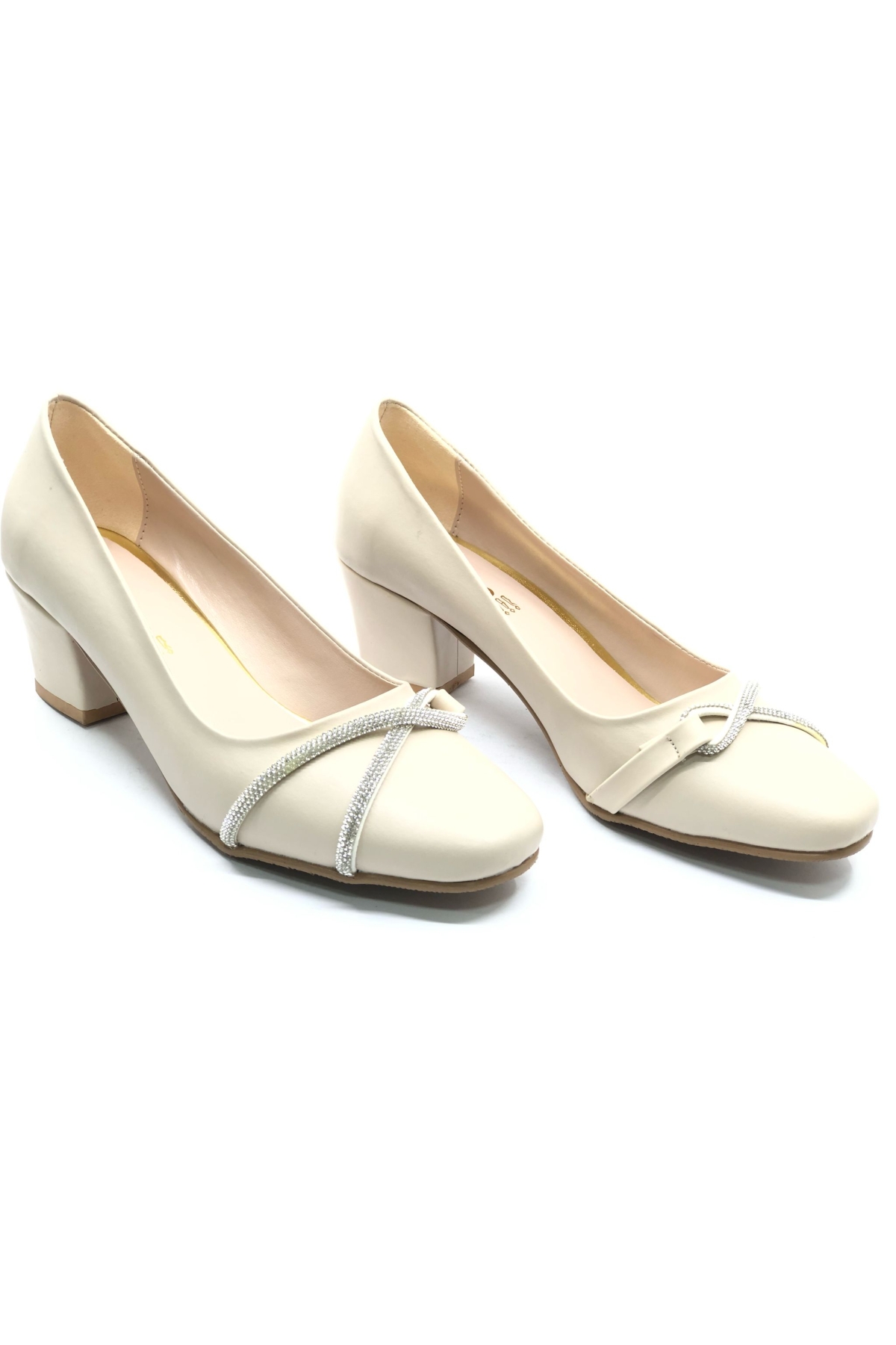 Şerit Detaylı Topuklu Kadın Klasik Ayakkabı - Görsel 2