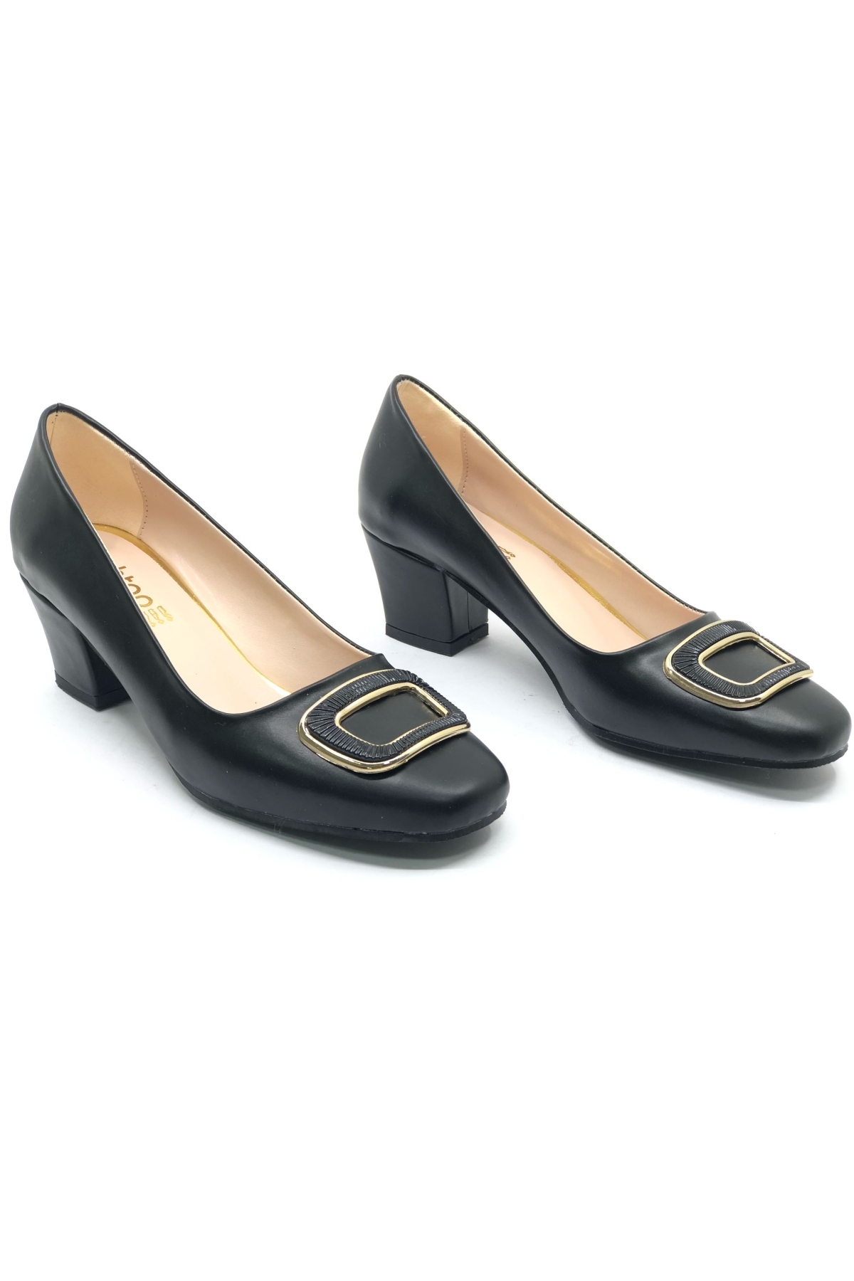 Toka Detaylı Topuklu Kadın Klasik Ayakkabı - Görsel 3