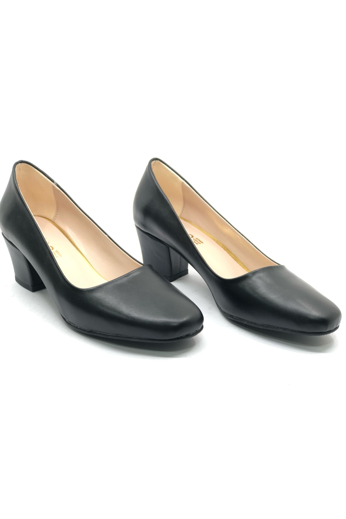 Küt Burun Topuklu Kadın Klasik Ayakkabı - Görsel 3