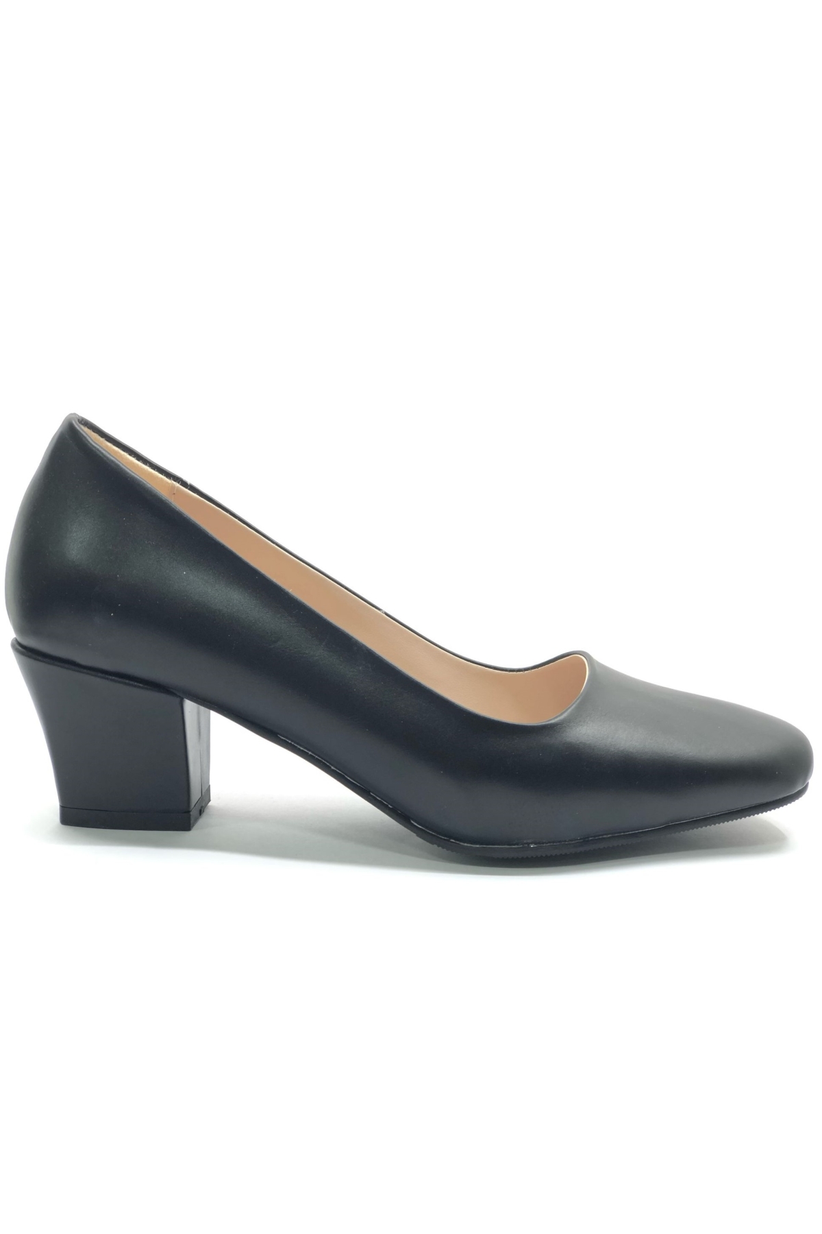 Küt Burun Topuklu Kadın Klasik Ayakkabı - Görsel 5